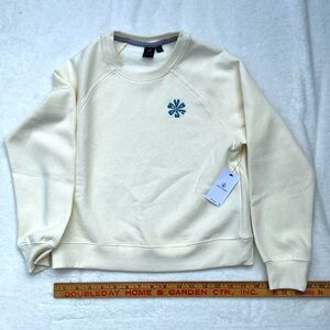 NWT Volcom Girls Size M 8/10 Truly Stokin Crew Fleece-lined Sweatshirt SOFT